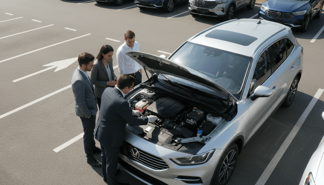 Family considering a black SUV